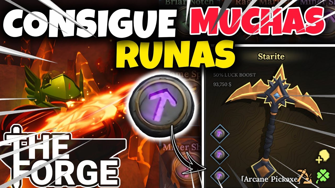 COMO CONSEGUIR MUCHAS RUNAS MAS (GUIA DE ENCANTAMIENTOS) THE FORGE #roblox #theforge