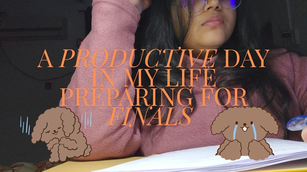 STUDY VLOG | Productive and Realistic day in my life ⋆˚✿🍒𐙚⋆˚ | Preparing for finals