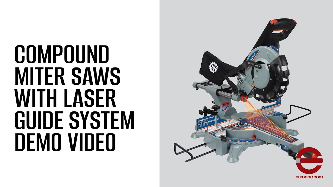 King Canada Compound Miter Saws with Laser Guide System Demo Video