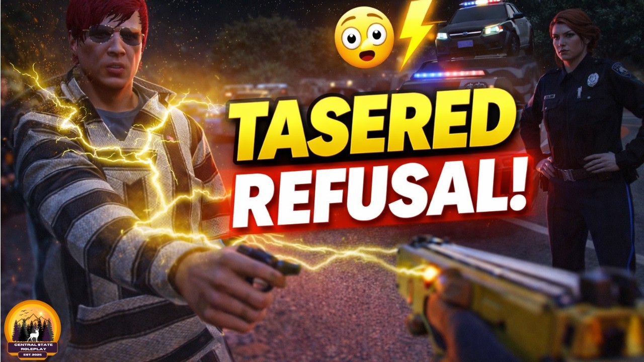 Подвергся воздействию электрошокера за отказ подписать?! 😳⚡🚓 | Ролевая игра в Центральном штате |