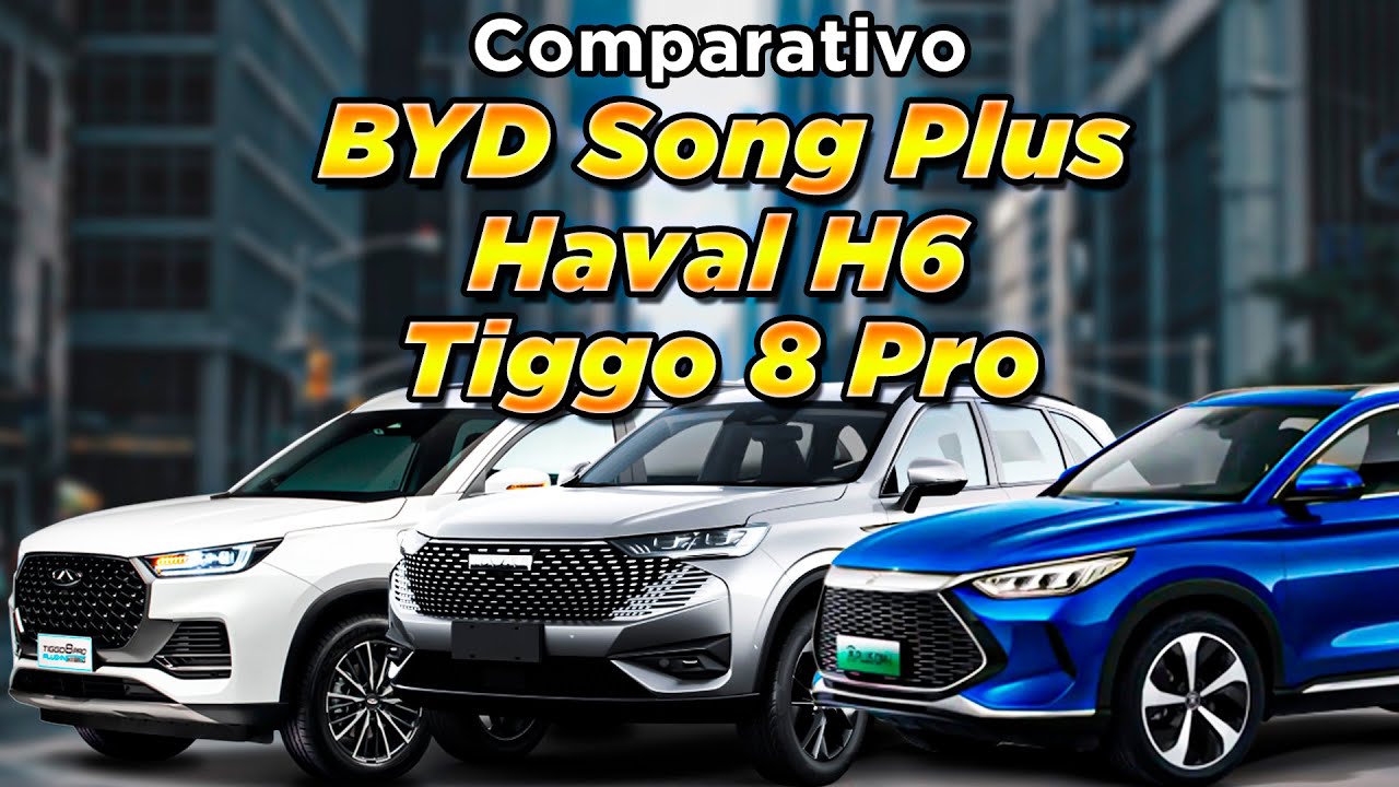 GUERRA CHINESA: Haval H6 vs BYD Song Plus vs Tiggo 8 Pro - Quem Vence?