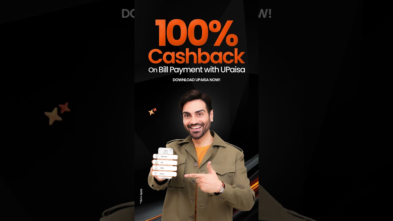 UPaisa | 100% Cashback on Bill Payment