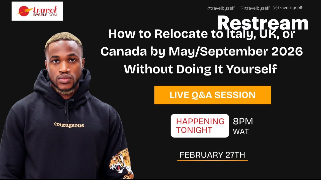 How to Relocate to Italy, UK, or Canada by May/September 2026 Without Doing It Yourself