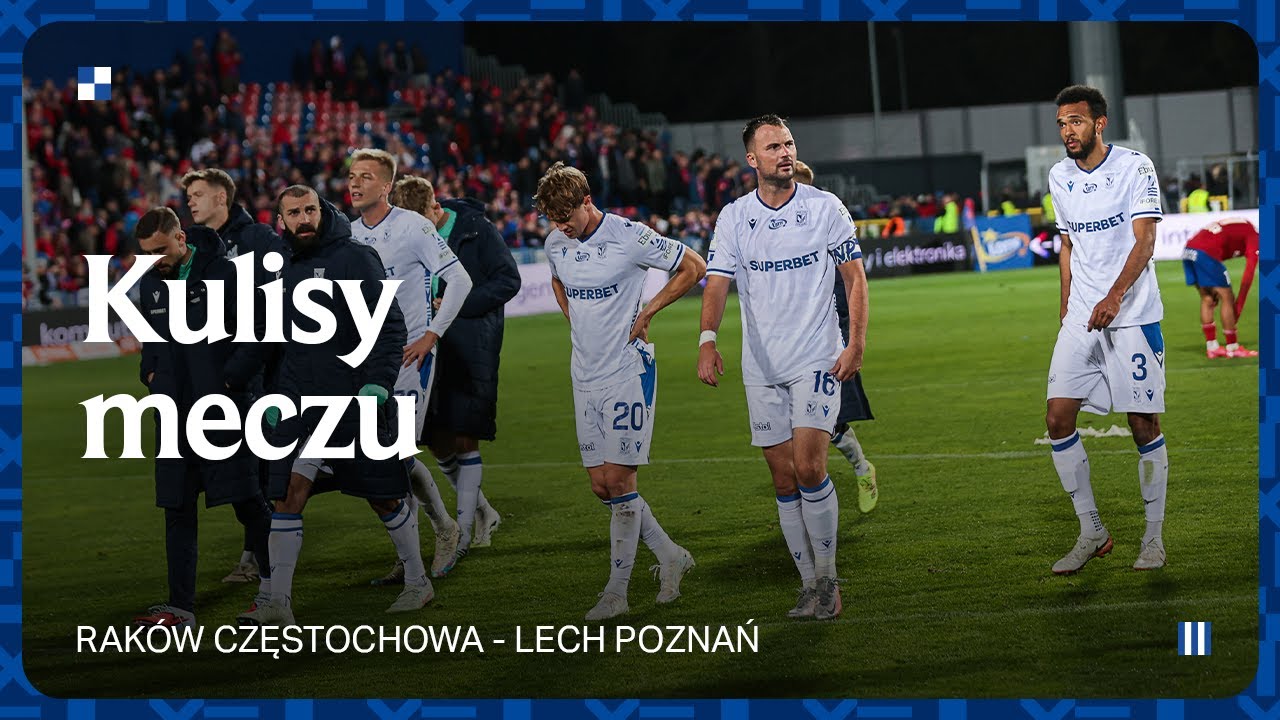 KULISY | Osiem goli, cztery nieuznane i czerwona kartka... Kulisy meczu Rak&oacute;w - Lech 2:2
