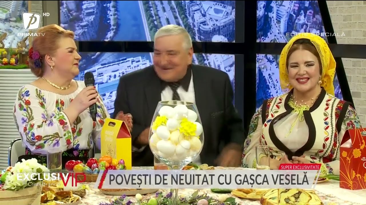 CE LE PLACE ARTIȘTILOR SĂ MĂNÂNCE DE PAȘTE! MARIA CÂRNECI ȘI NICOLAE DATCU, DUET EXPLOZIV