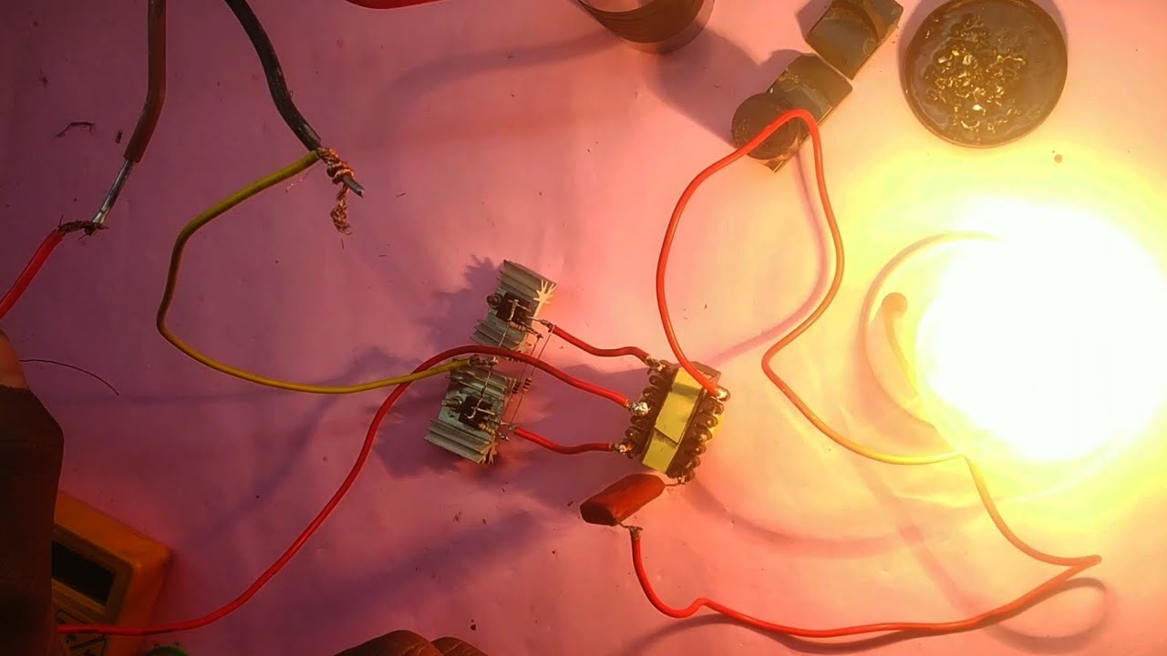 make a 100 watt powerfull mini inverter from ferrite core transformer.
