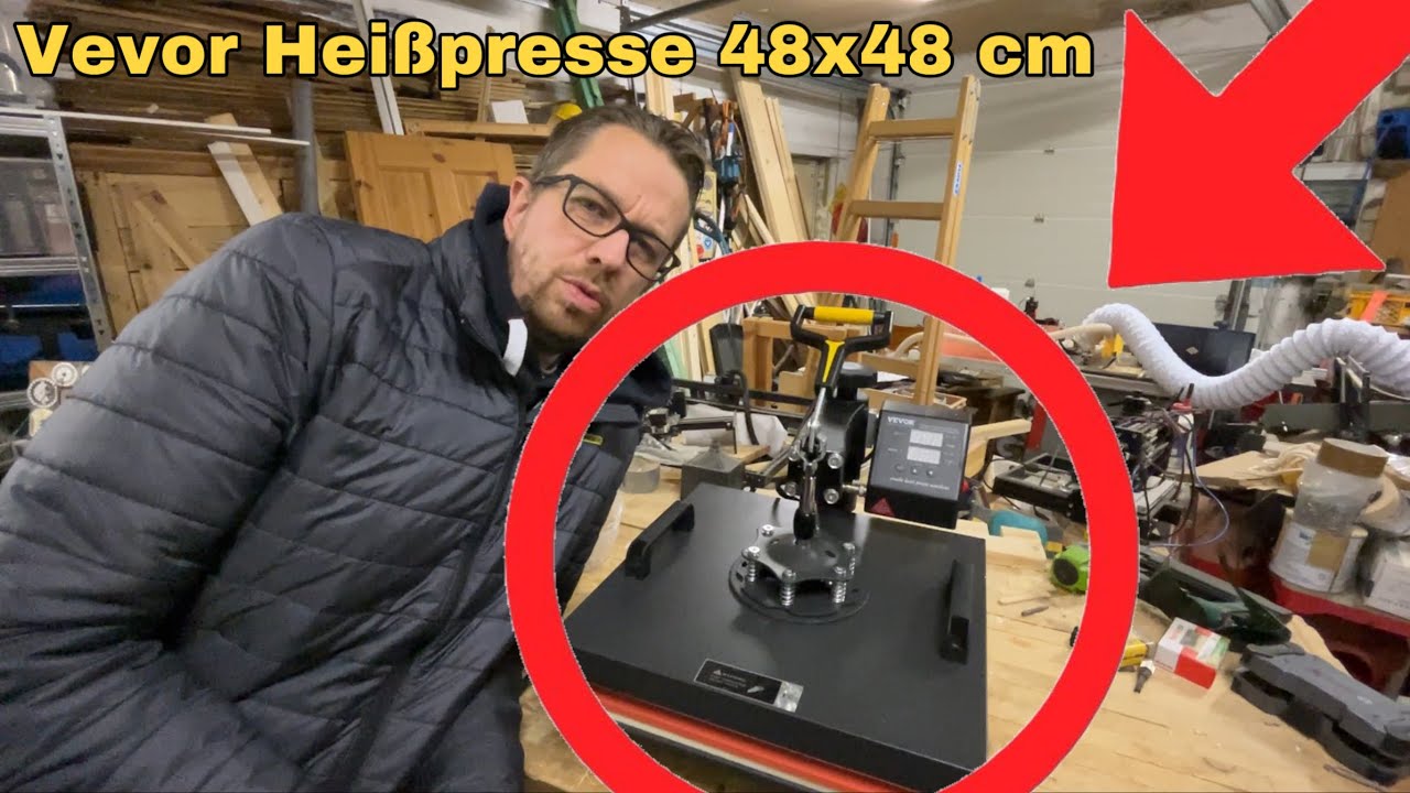 VEVOR Transferpresse 38x38 cm im Unboxing – Ist sie ihr Geld wert? 🔥🎽 tobiebel Deichwerkstatt