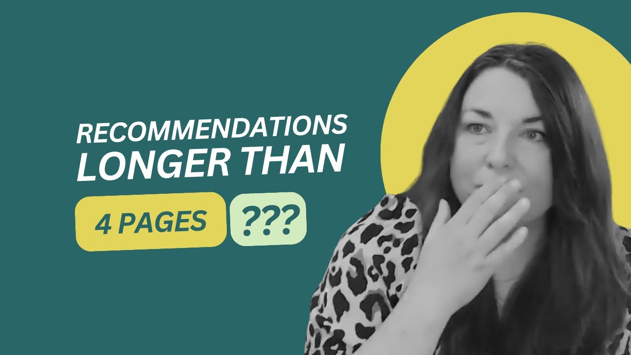 Wait, Are Your Recommendations Longer Than 4 Pages?