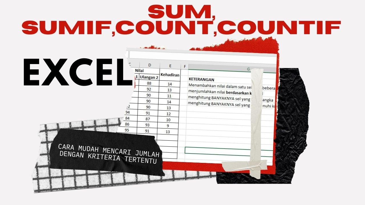 Rahasia Excel Cepat: Kuasai SUM, SUMIF, COUNT, COUNTIF