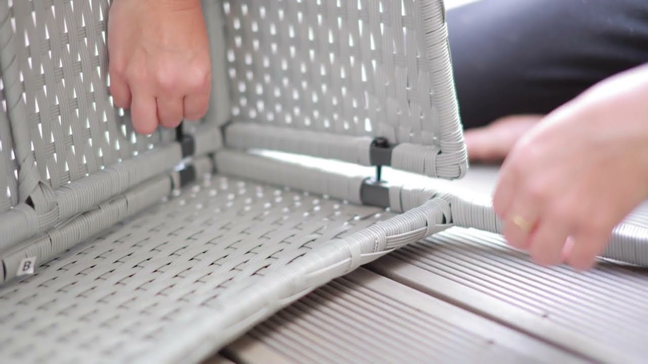 RATTAN PATIO FURNITURE SET ASSEMBLY FROM RATTANTREE!  How to assemble flat pack garden furniture/Ad