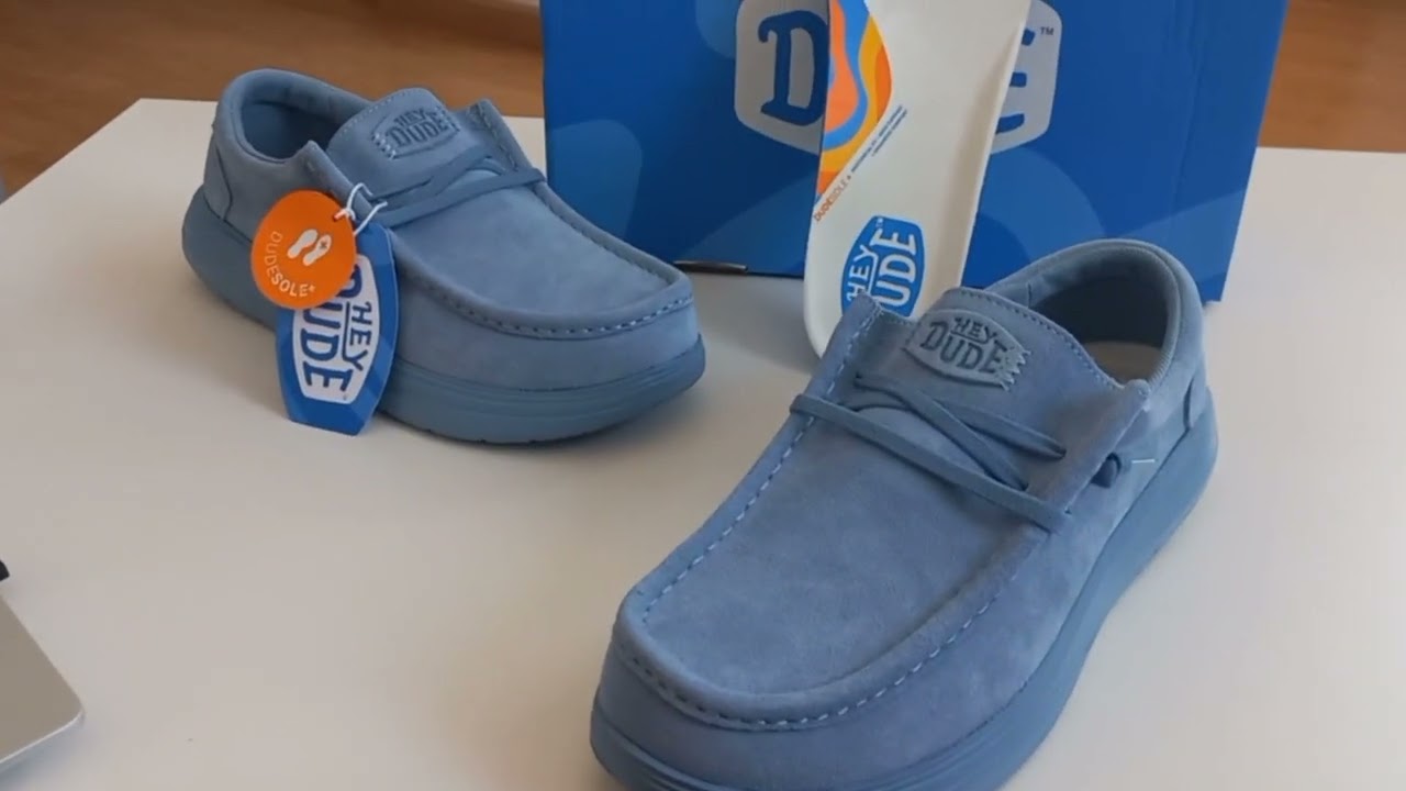 Мокасины Dude WALLY COMF SUEDE BLUE