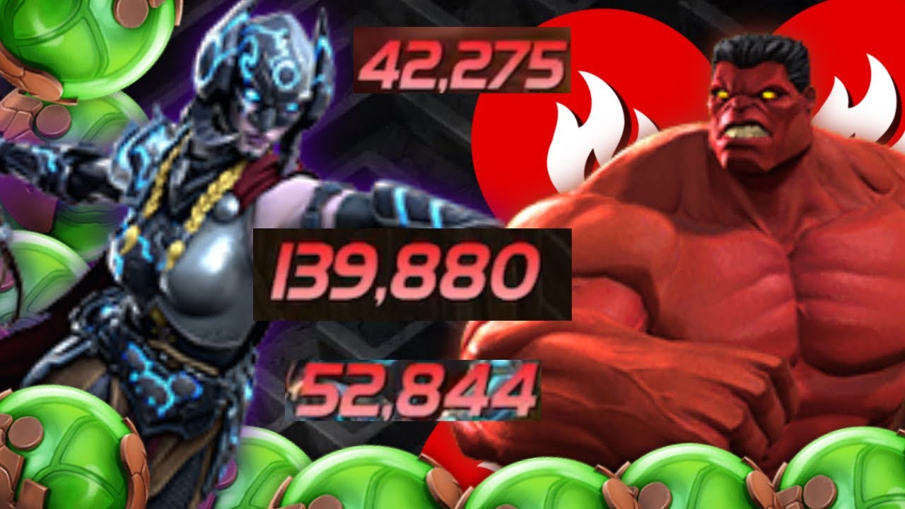 Rank 1 Red Hulk Takes On 9.2.6 Boss Lotan | Underrated Champion - Marvel Contest Of Champions