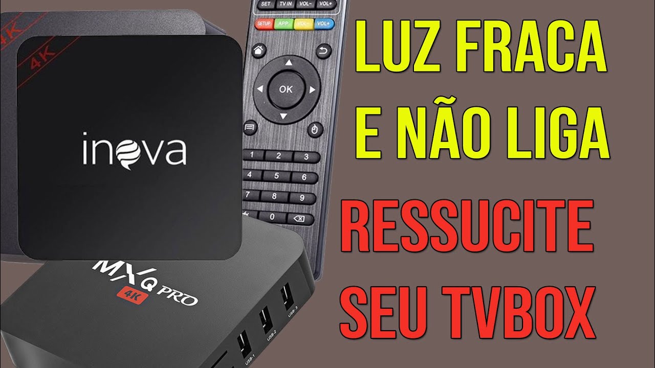 Recuperar Tvbox inova com Led fraca e não liga (serve para MXQ e MX9 com placa R329Q _V8.0)