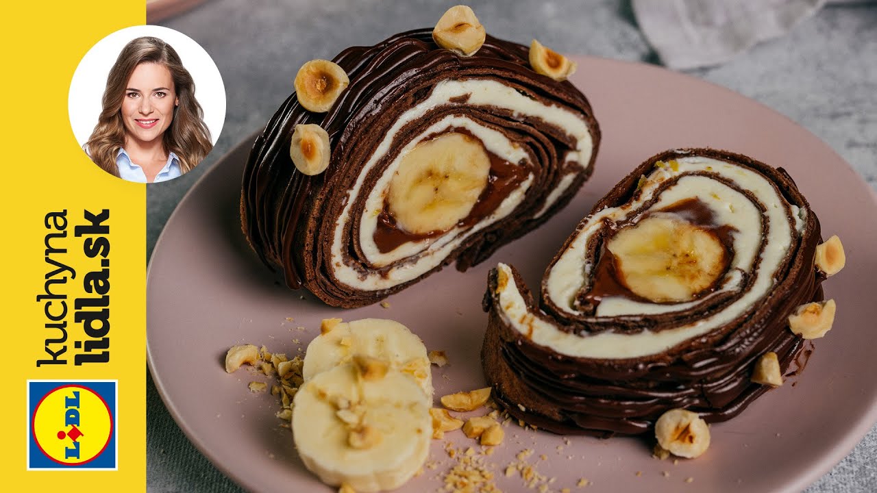 Palacinková roláda s mascarpone a banánmi 🥞 | Veronika Bušová | Kuchyňa Lidla