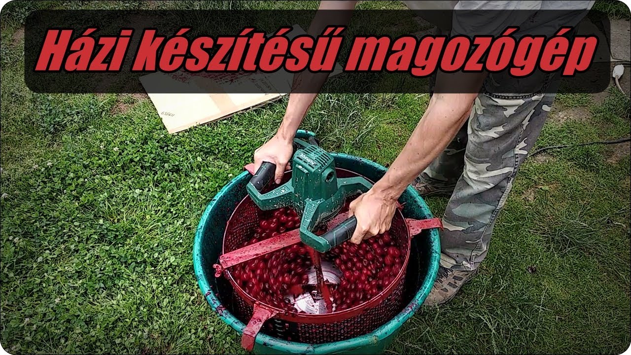Házi készítésű magozógép