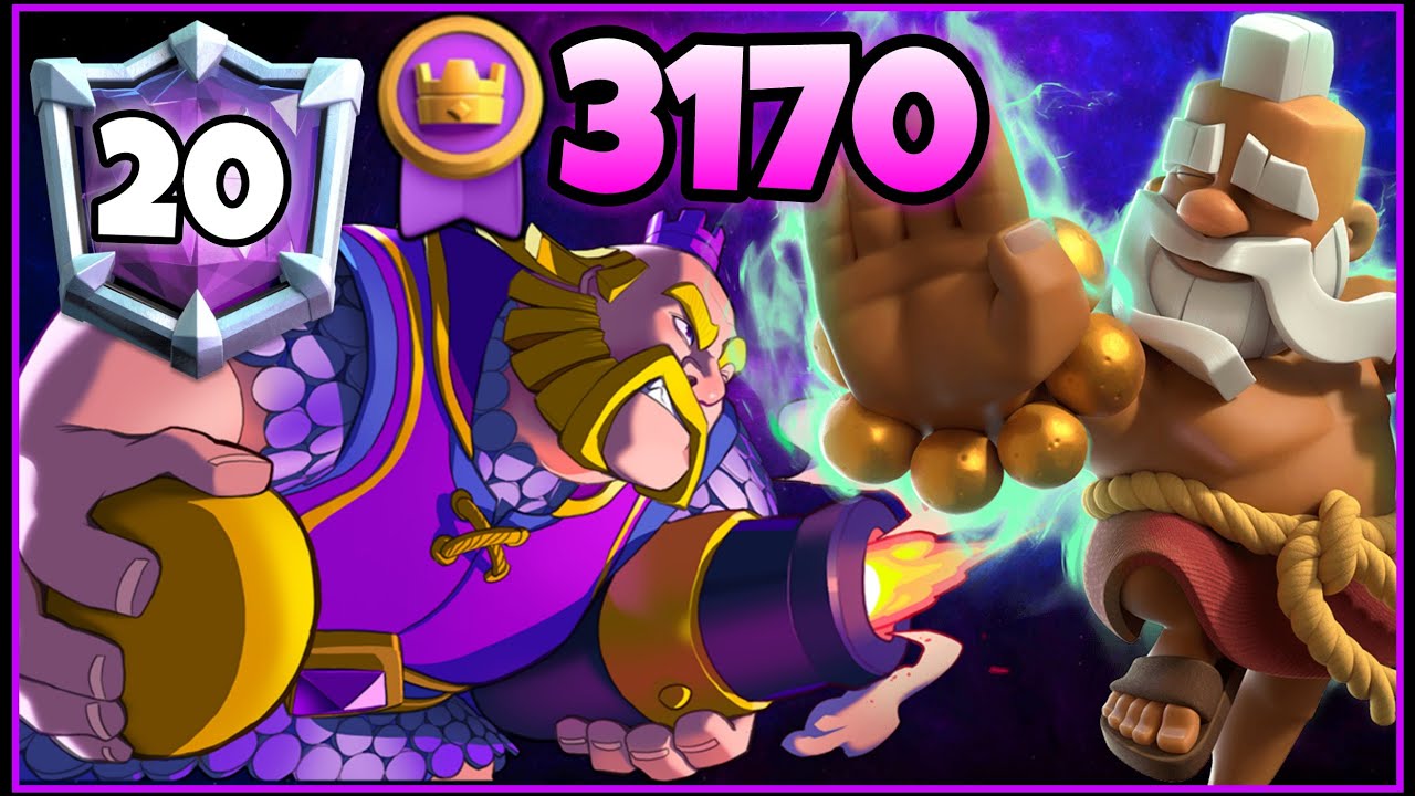 Top 20/3170🥇with Royal Giant Monk Deck.!