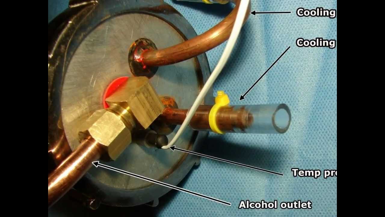 Extendible reflux column for alcohol still build from milking shed scrap.