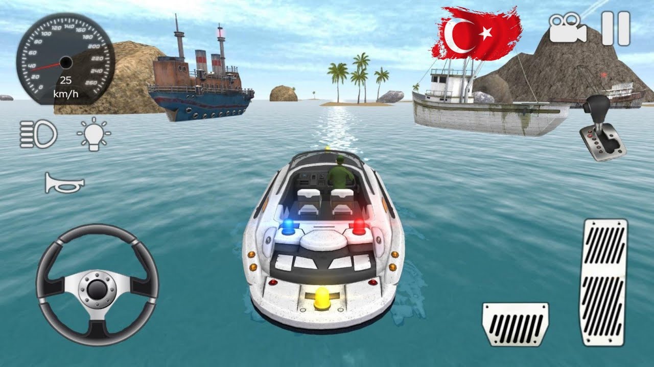 T&uuml;rk Sahil G&uuml;venlik Gemi Oyunu 2020 - American Boat Coast Lifeguard Rescue - Android Gameplay