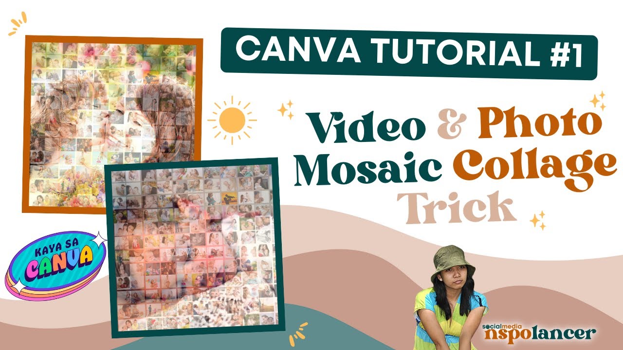 Inspolancer Tutorial #1   Video and Photo Mosaic Collage Trick using Canva (Tagalog-English)