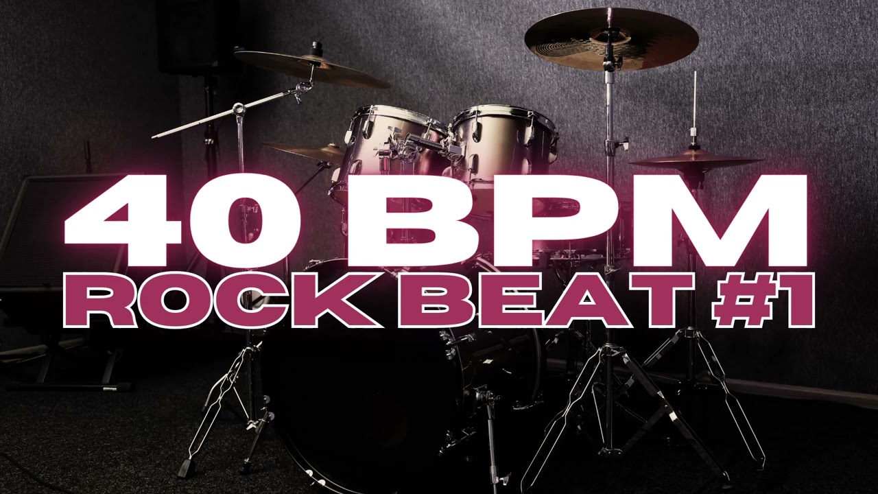 40 BPM - Rock Drum Beat - Loop 1