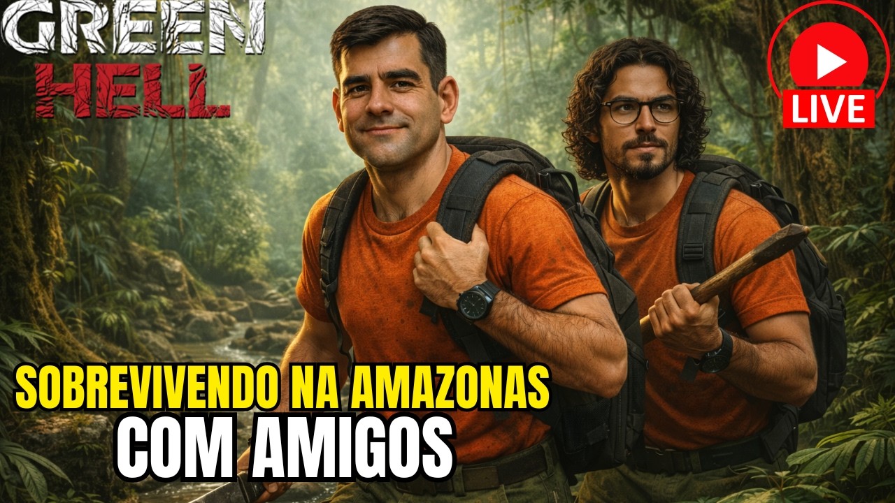 🔴AO VIVO | SOBREVIVENDO NO INFERNO VERDE EM DUPLA 🔥🌿 | GREEN HELL COM AMIGOS