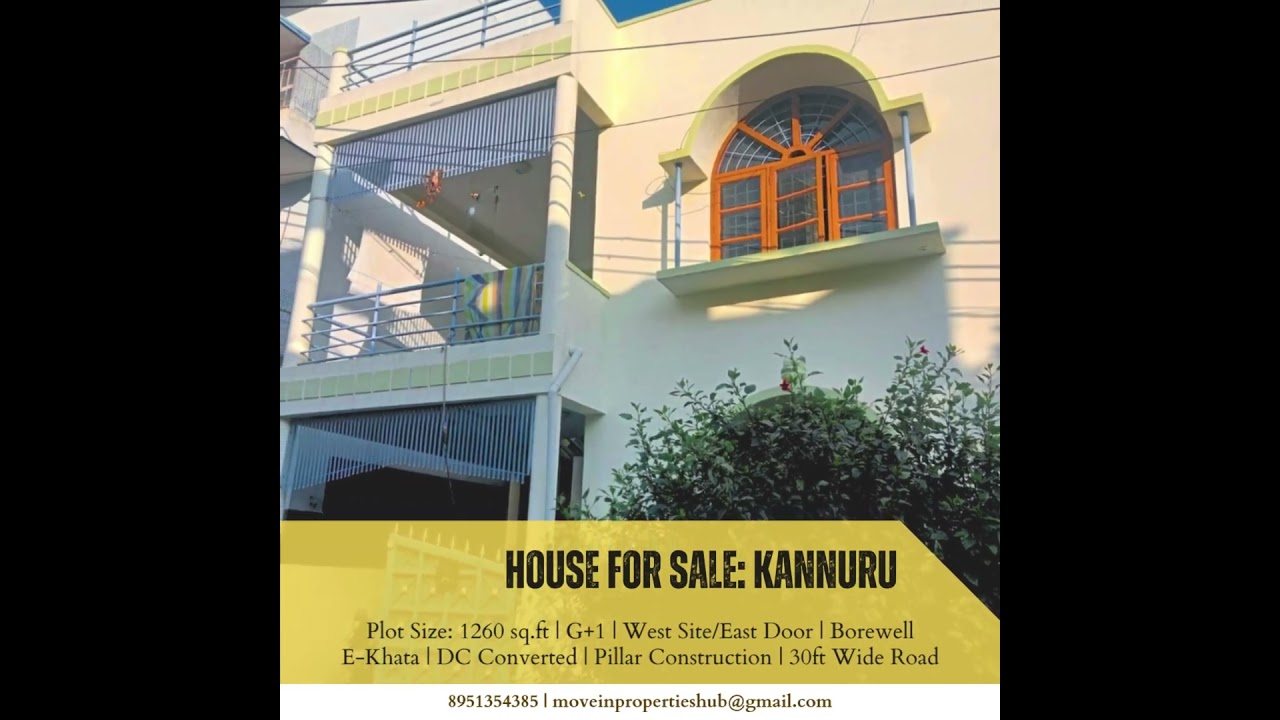 Independent House for Sale | Kannuru-Hennur | 30*40 E-Khata Site | Bangalore | Move-In Properties