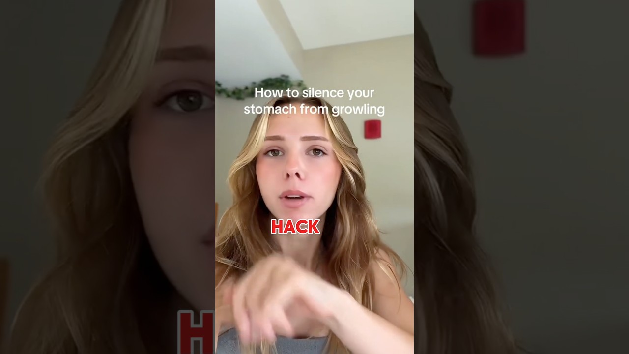 She Dropped A Genius Trick To Stop Stomach From Growling #shorts