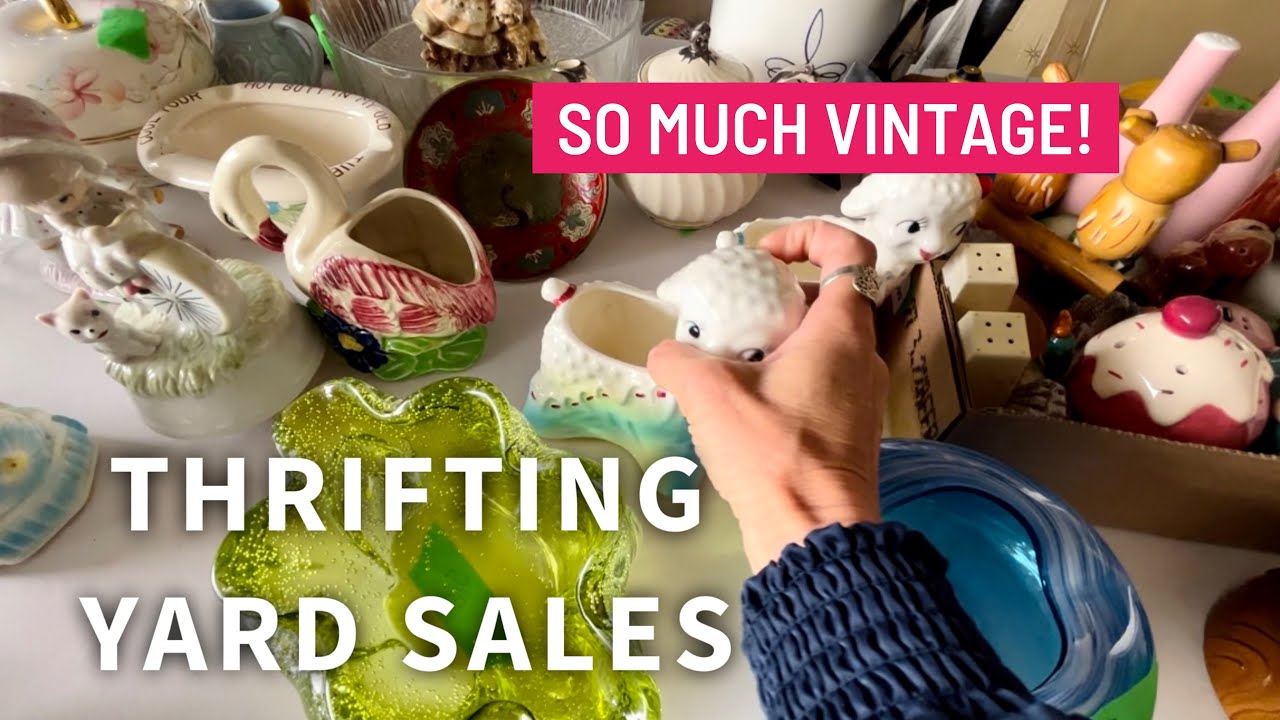 Thrifting Yard Sales & Garage Sales | I Found So Much Vintage!! 🇨🇦