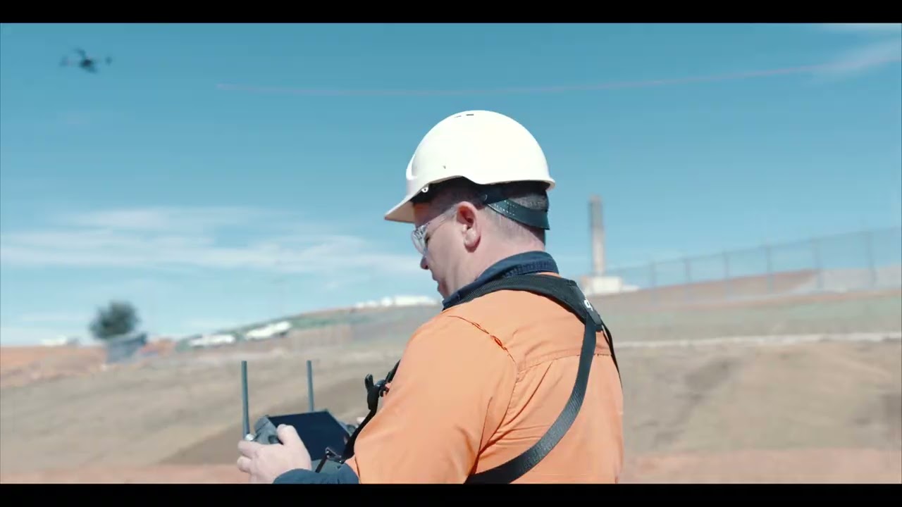 Drone Stringing at Collie, Western Australia