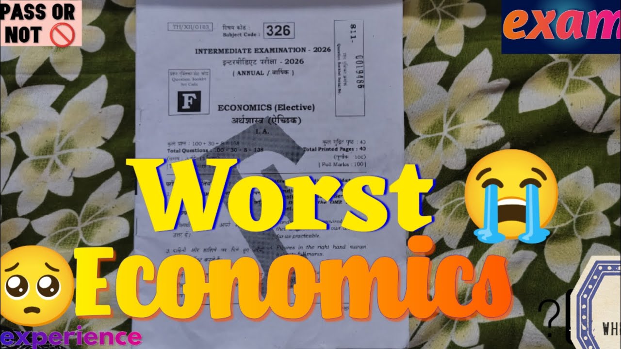 Economics ne aaj mujhe rula diya😔 Pehla paper hi kharab gaya 💔😭🥺