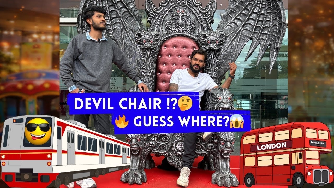 DEVIL CHAIR?! 😱 Only in Bangalore | Orion Mall #vlog #travel