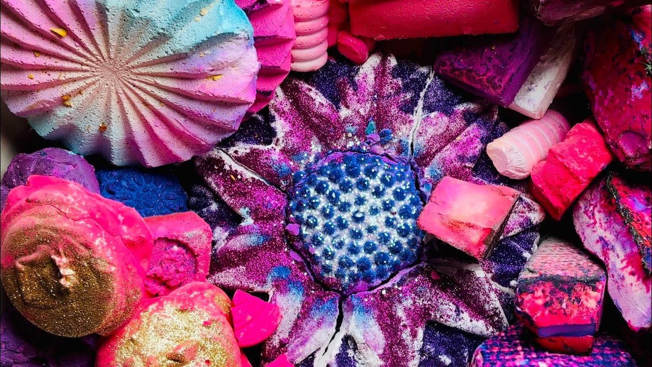 🥳Happy Birthday Bombastik ASMR🥳Dusty Powdery Crunchy & Gritty reforms and Fresh dyed Blocks