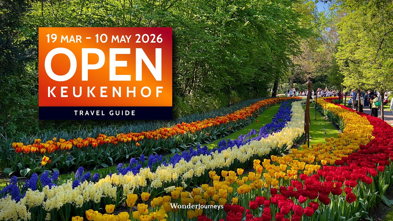 Keukenhof 2026 OPEN 🌷 March 19 - May 10 [4K]