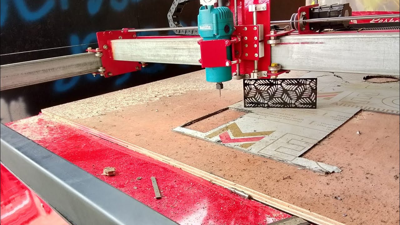 CNC Router series 2 by Berkah Jaya CNC Malang (tes ukir ACP)