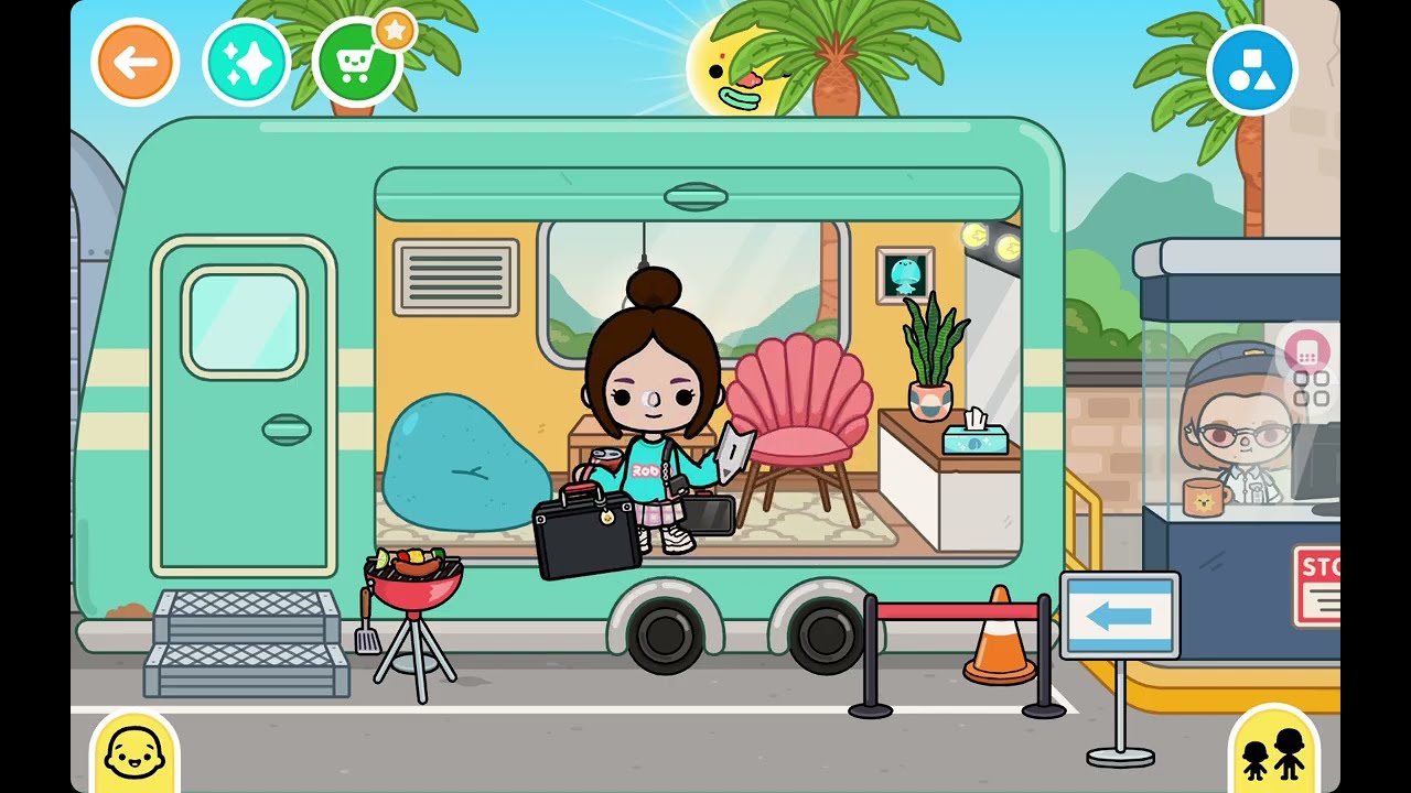 Toca boca eating for lunch #tocaboca like for part 2 #part 1