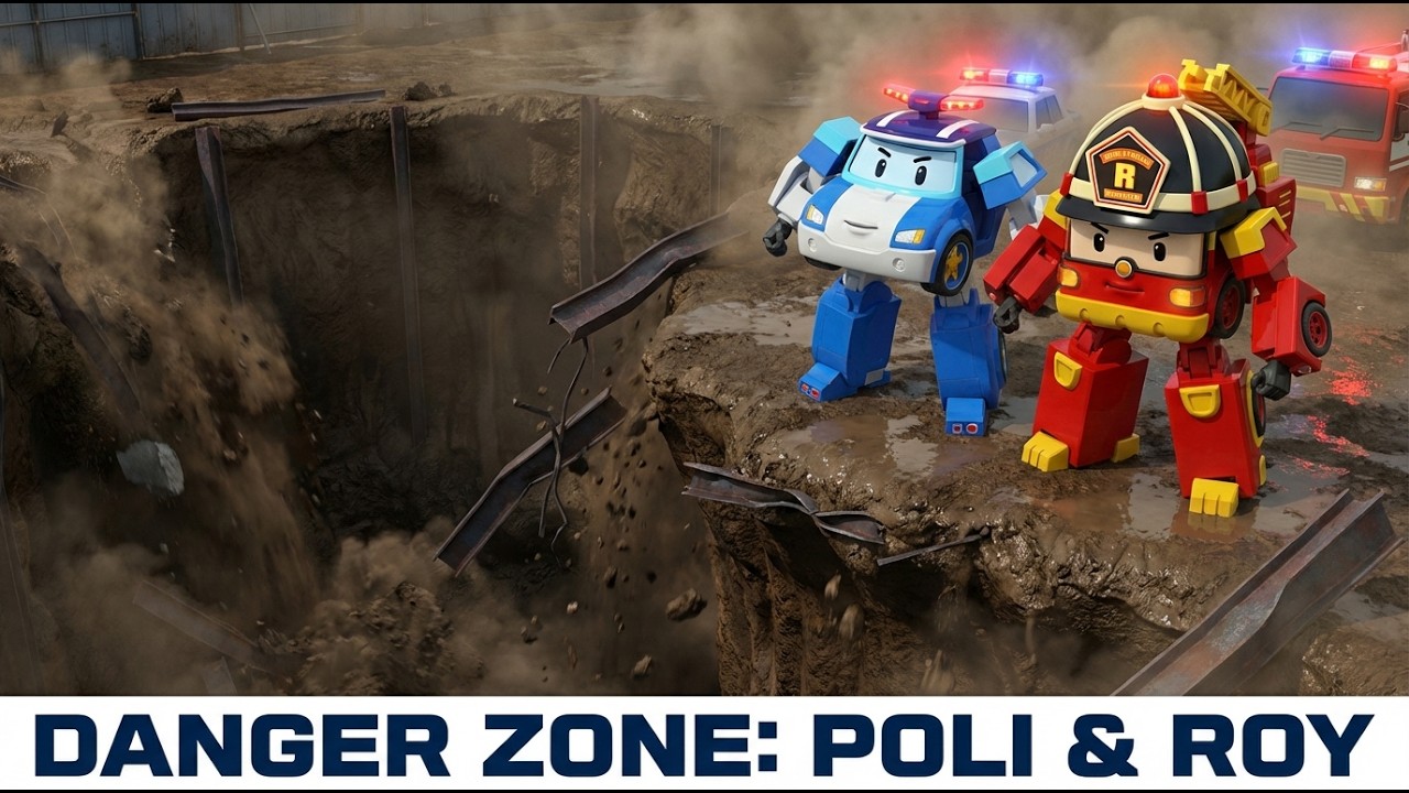 Robocar Poli: The Mega Storm Rescue Mission! 🌪️ Teamwork in the Dark | Full Episode