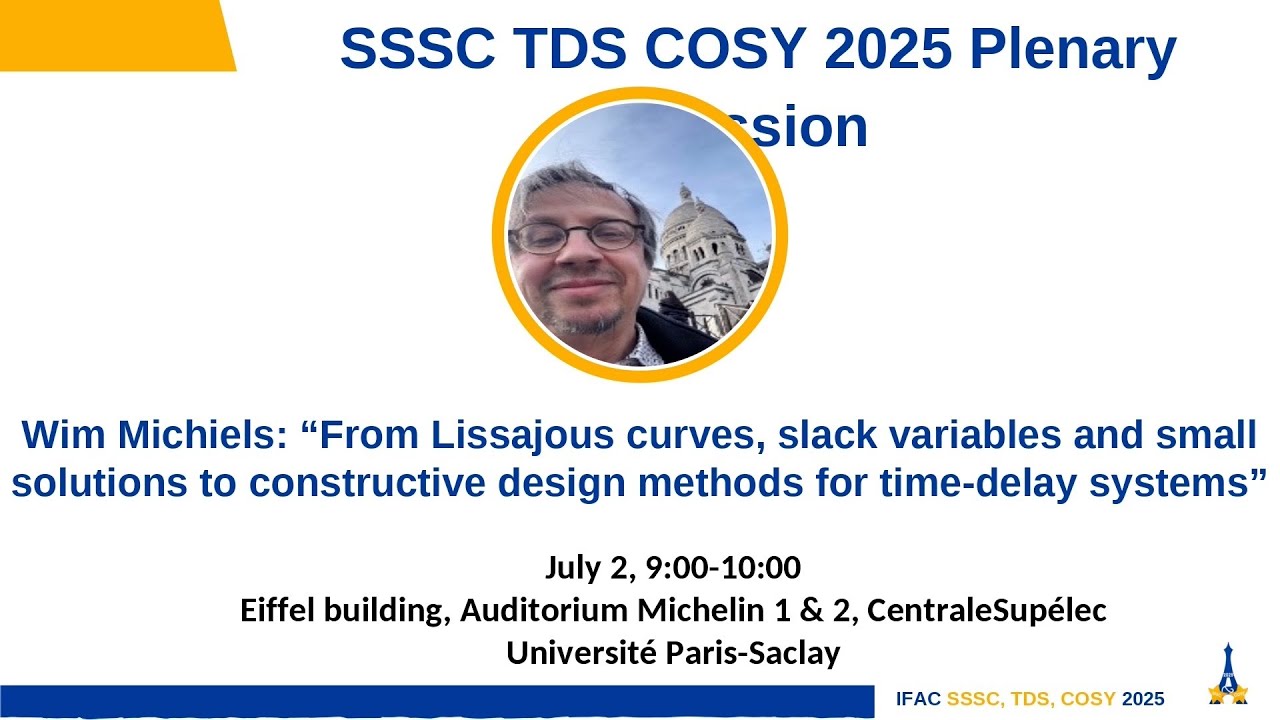 IFAC SSSC TDS COSY Plenary Session - Wim Michiels