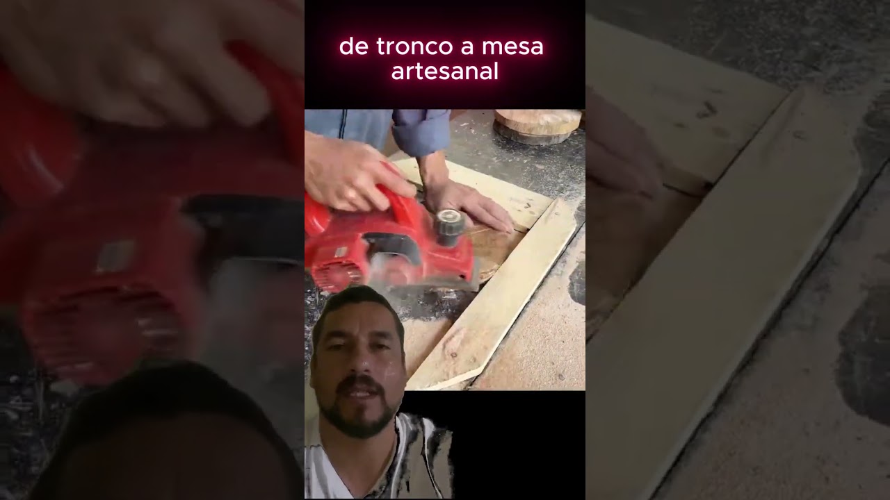 de tronco a mesa artesanal video completo