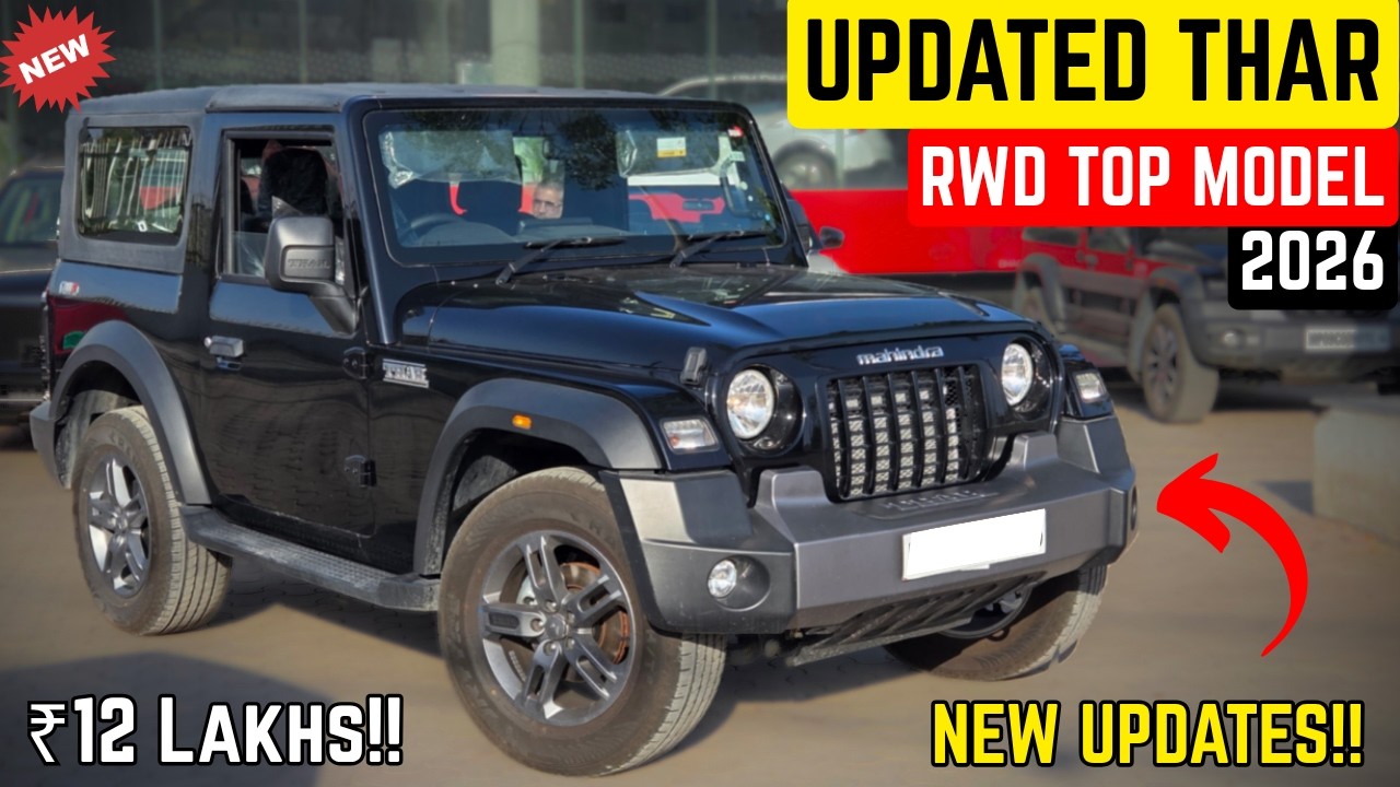 UPDATED MAHINDRA THAR LXT RWD 4X2 2026😍|| NEW UPDATES🔥|| ALL DETAILS