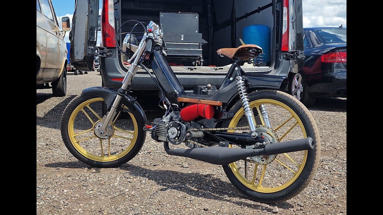 0-80 km/uur in 16.08 sec. Puch maxi 70cc DMP