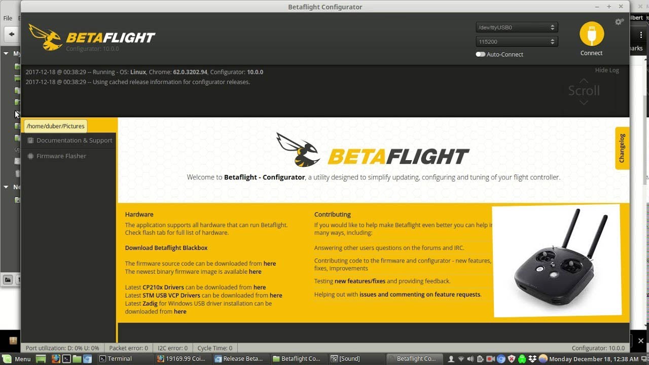 How to setup DJI FPV controller in BetaFlight