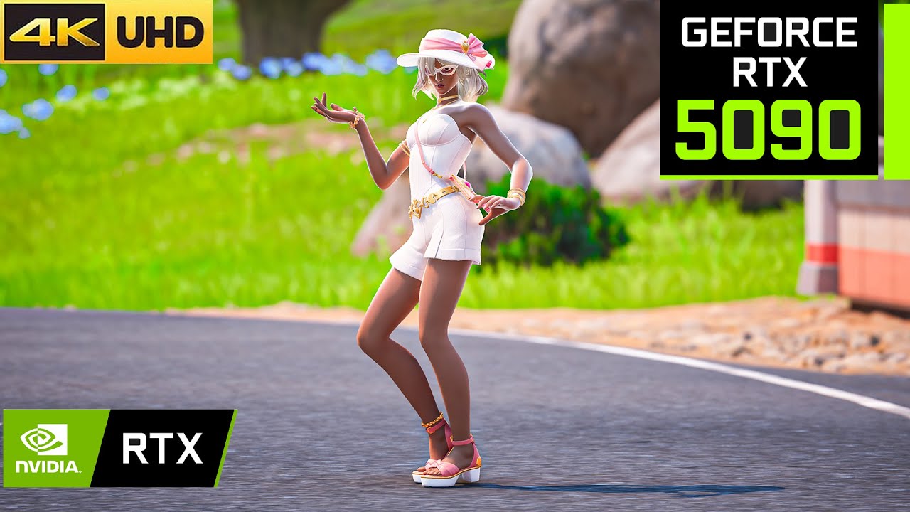 Fortnite Heartseeker Aphrodite Gameplay : RTX 5090 + 7800X3D ( 4K Max Graphics + RTX ON )