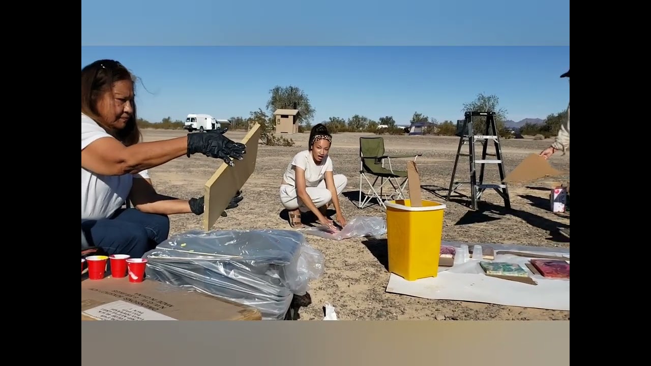 Craft Day in Lorrie's Way Camp in Quartzsite Az