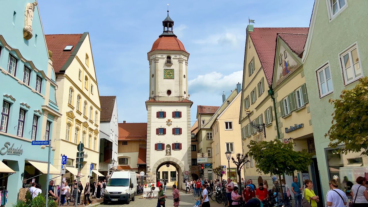 Dillingen an der Donau Stadtrundgang 4K Video