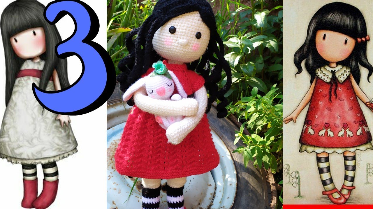 #AMIGURUMI * MUÑECA SANTORO  *TEJIDO A CROCHET - video 3  CABEZA