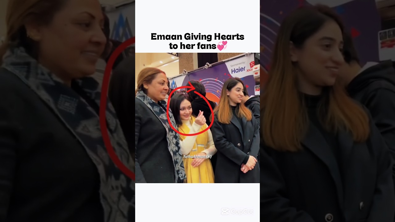 Emaan Apny fans ko heart bhej rahi h😍#shorts#rajabfamily#youtubeshorts#viralvideo#ytshorts