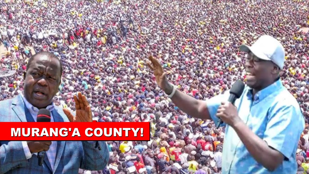 Rigathi Gachagua and Matiangi hold Mega Rally in Muranga to plan for another Maandamano!
