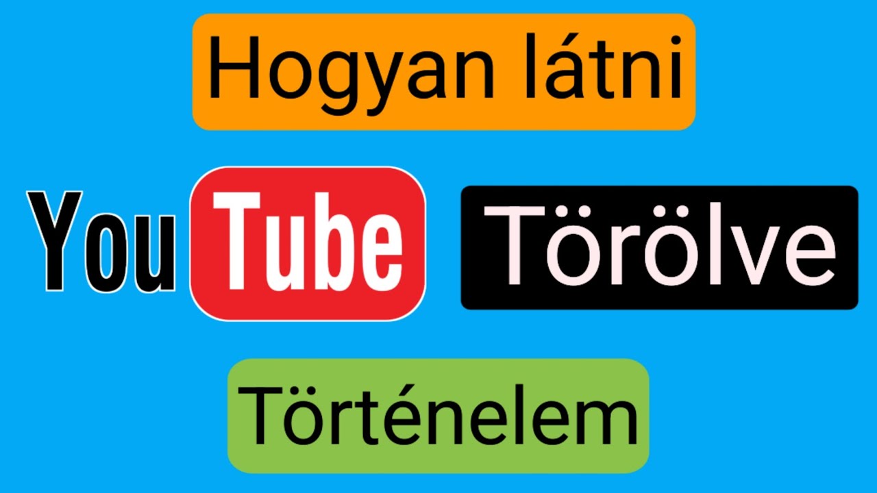 A t&ouml;r&ouml;lt előzm&eacute;nyek vide&oacute;inak megtekint&eacute;se a Youtube-on ||  Youtube T&ouml;r&ouml;lje az előzm&eacute;nyeket