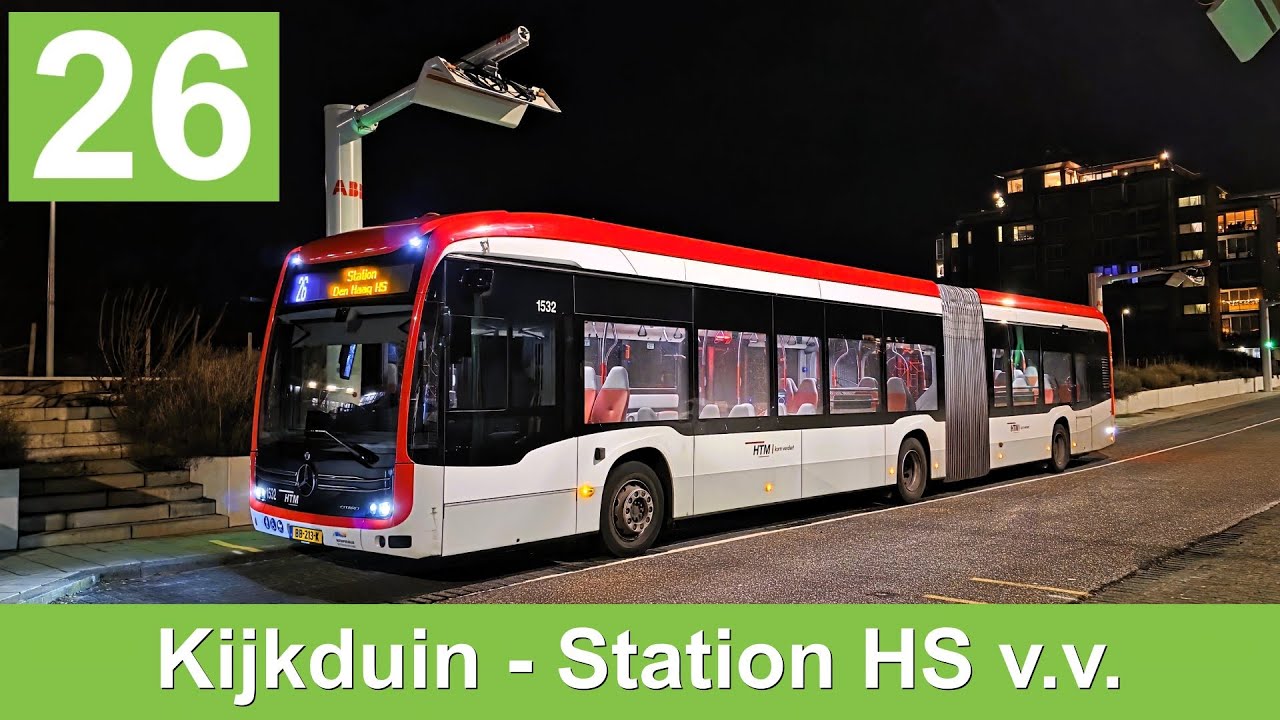 HTM lijn 26: Kijkduin - Station Den Haag HS - Kijkduin | HTM 1532 | 2025