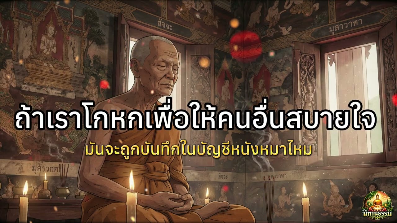 โกหกเพื่อให้คนอื่นสบายใจ บาปไหม? ไขความจริงเรื่องบัญชีหนังหมา [ธรรมะเล่าเรื่อง]